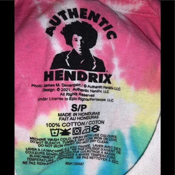 Jimi Hendrix Freedom Festival Tie Dye Shirt - Picture 5 of 5
